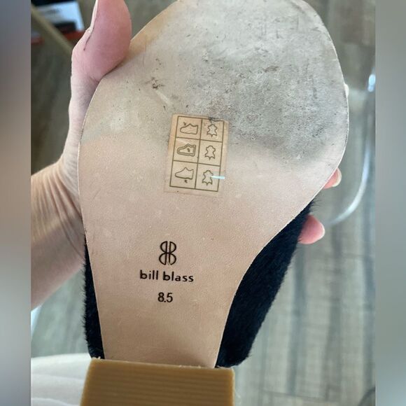 Bill Blass Niki Horse Hair mules  8.5 - Picture 10 of 11